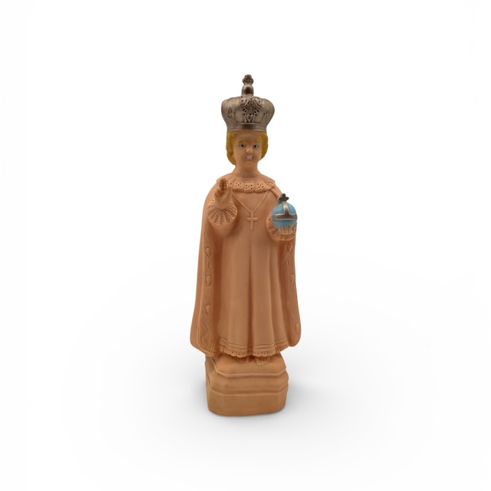 Vintage Infant Of Prague Figural Lighted Blow Statue Mold Nan-San Mass Religious